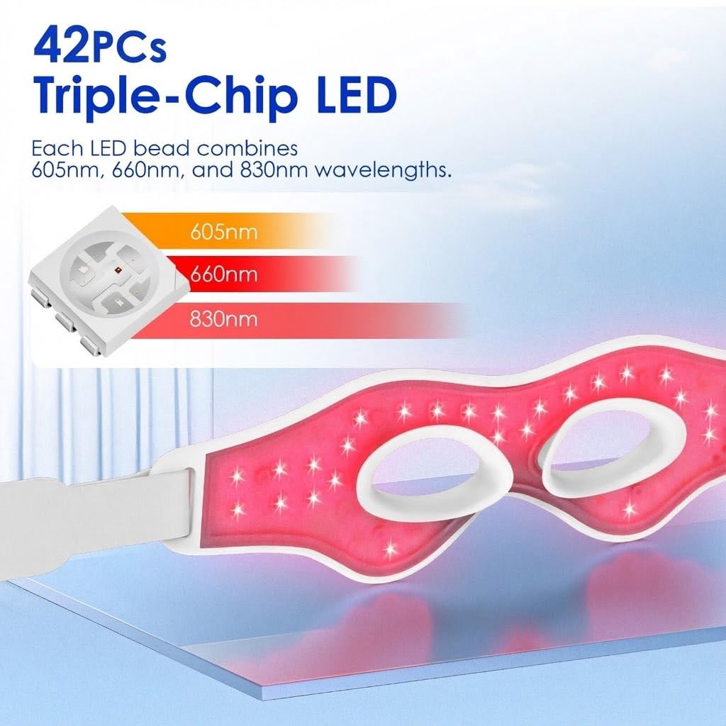 Masajeador de Ojos 3D con Luz  - Light Therapy Glasses reseña y precio