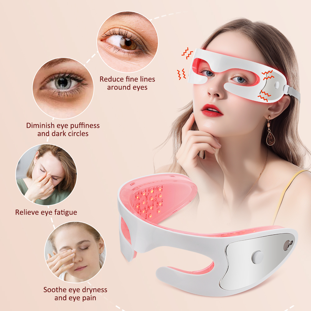 Masajeador de ojos con luz roj - Light Therapy Glasses reseña y precio